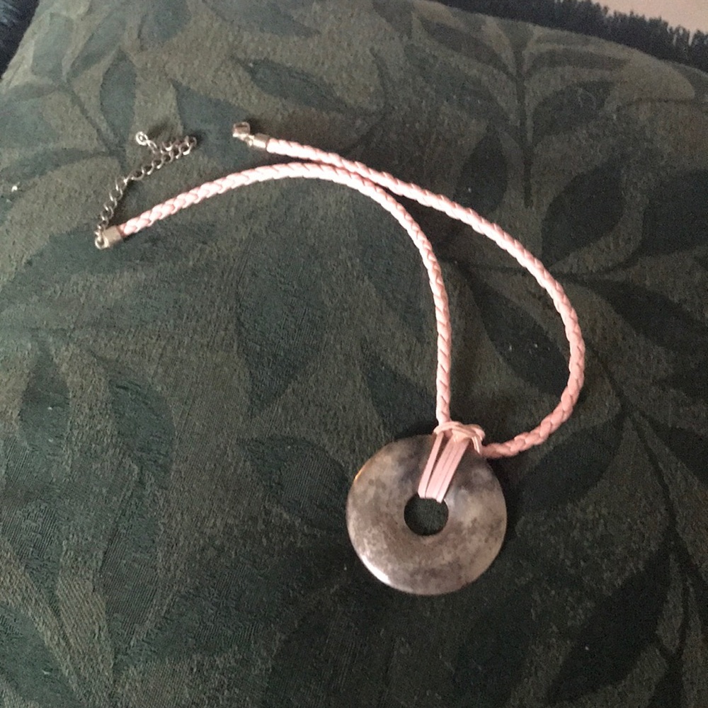 Pink - silver moon Choker